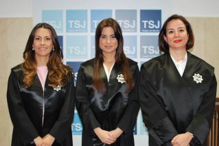 Toma de posesión de tres nuevas letradas de la Administración de Justicia